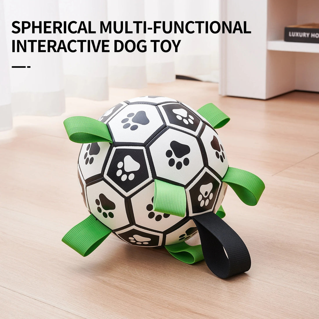 Dog Football with Straps